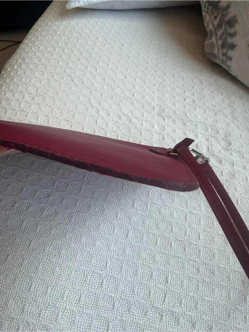 Louis Vuitton Fuschia Epi Leather Wristlet Pouch